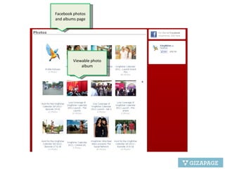 Facebook photos and albums page Viewable photo album 