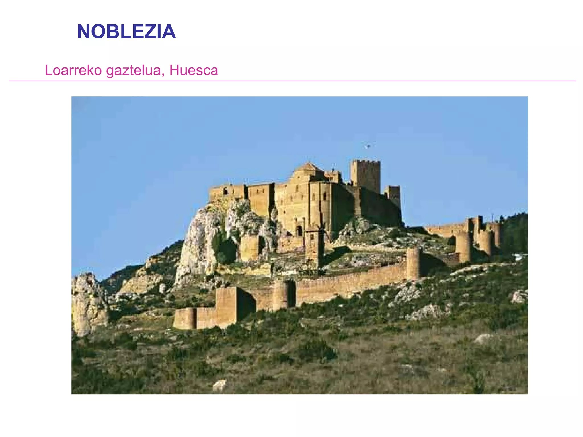 Loarreko gaztelua, Huesca NOBLEZIA 