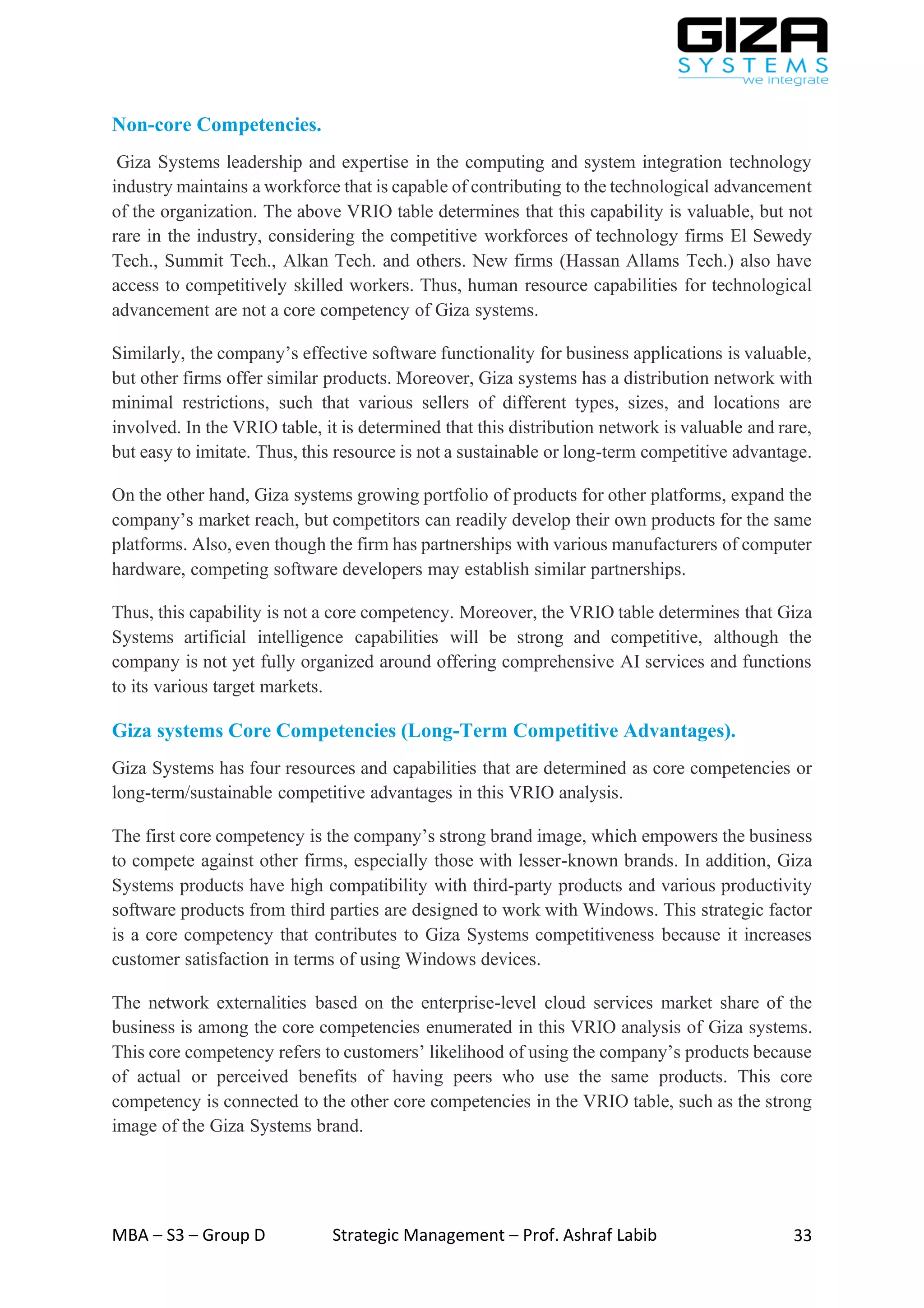Giza systems group d - giza systems | PDF
