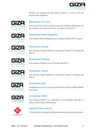 Giza systems group d - giza systems | PDF
