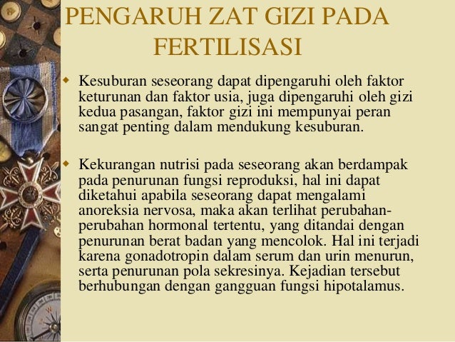 Gizi dan fertilisasi