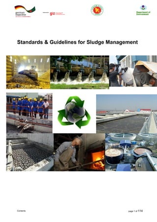 Contents page 1 of 114
Standards & Guidelines for Sludge Management
 