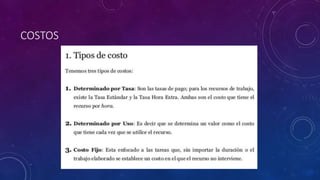 COSTOS
 