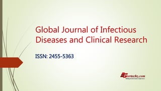 Global Journal of Infectious
Diseases and Clinical Research
ISSN: 2455-5363
 