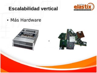 ● Más Hardware
Escalabilidad vertical
+
 