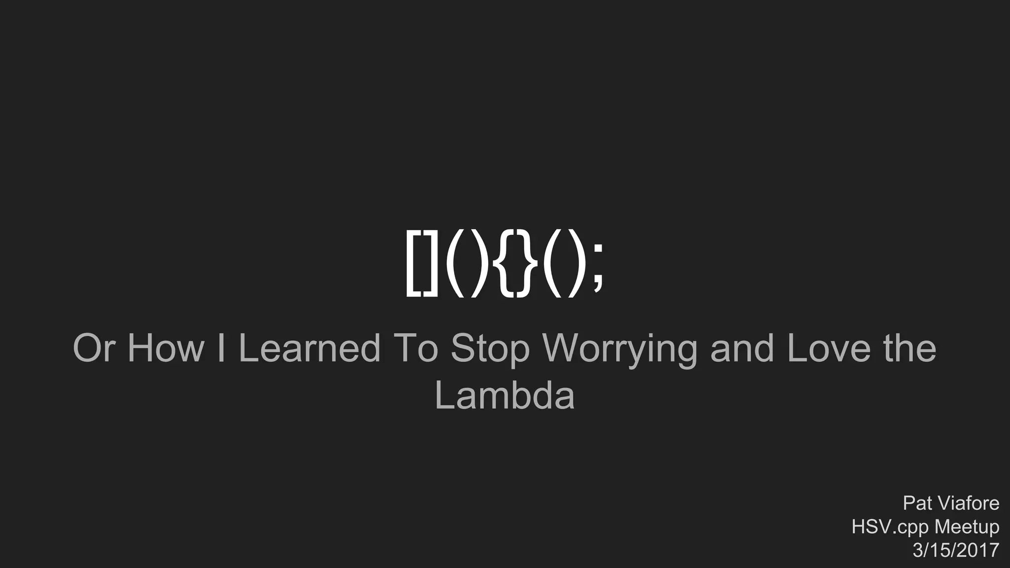 Lambda Expressions in C++ | PPTX