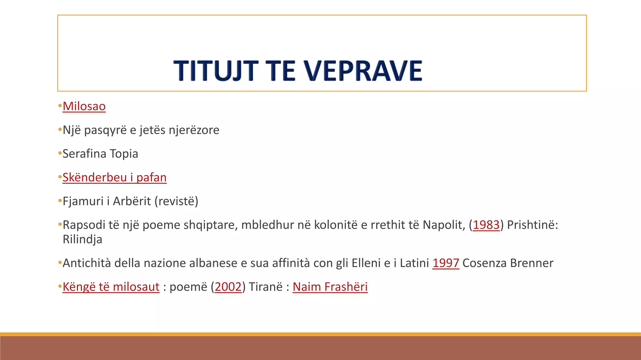 Letersia shqiptare e rilindjes Gjuhe Shqipe | PPTX