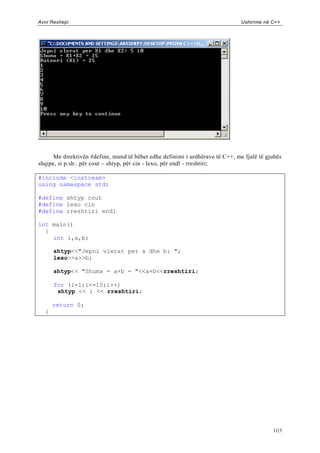 Gjuhe Programuese   ushtrimet   C++