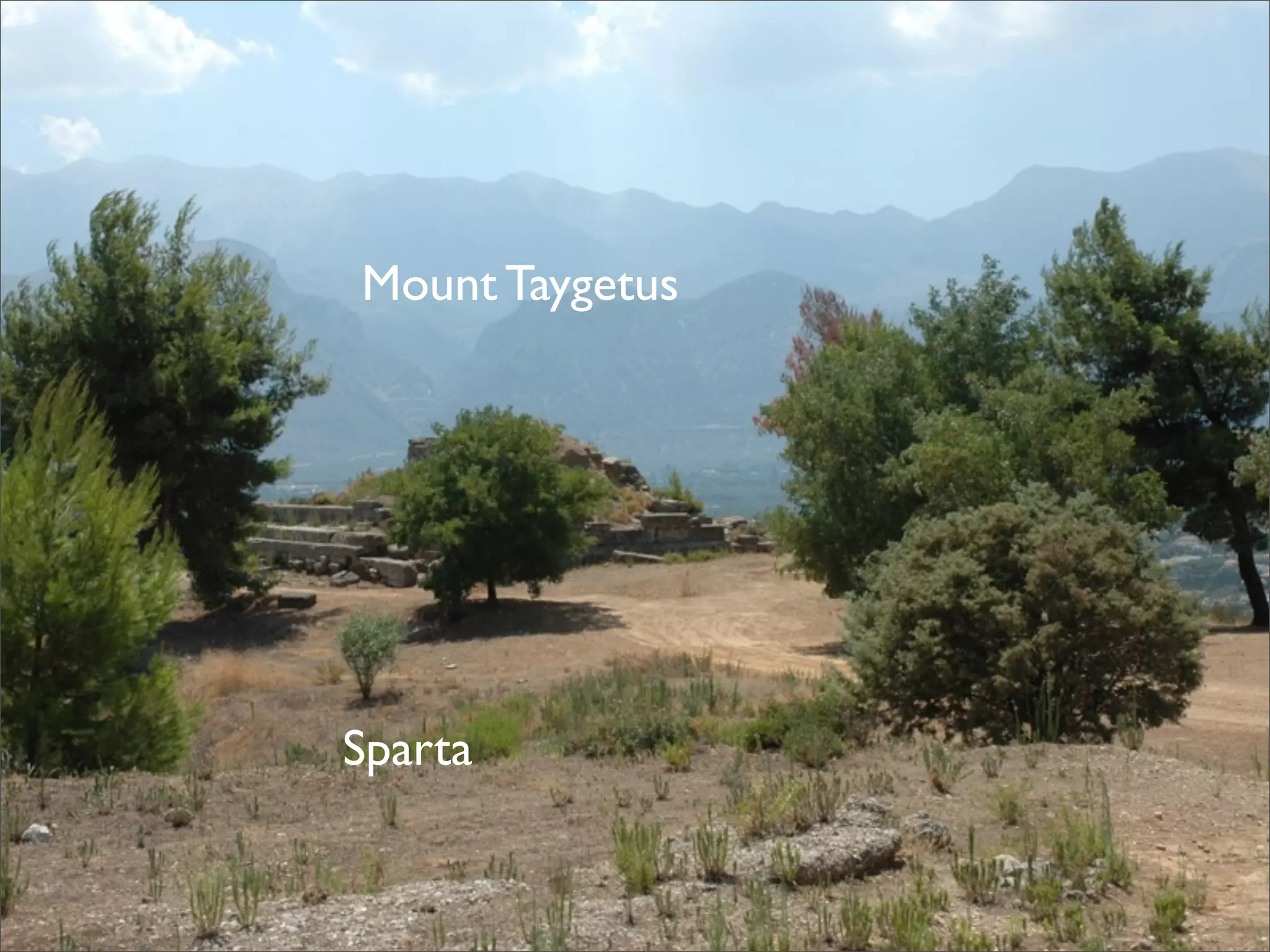 Mount Taygetus




Sparta
 
