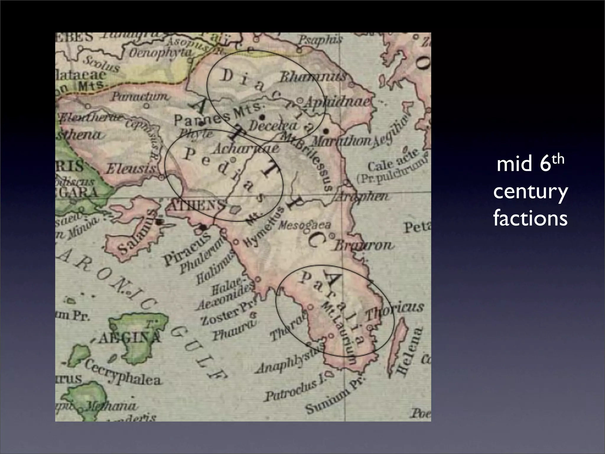 mid 6th
century
factions
 