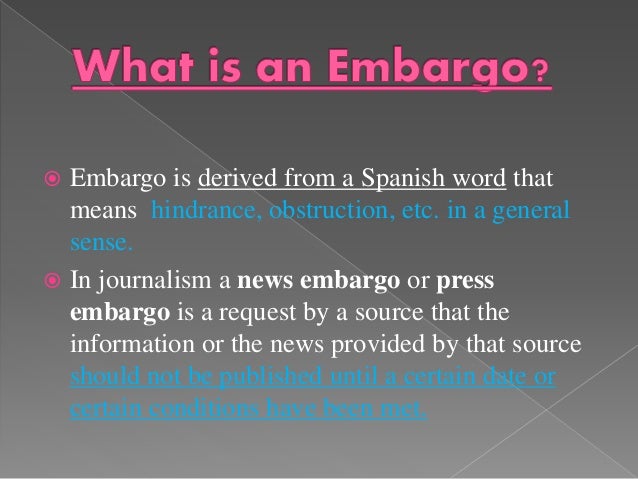 Embargo