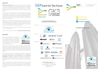 GK3 Global Knowledge Partnership Event on the Future