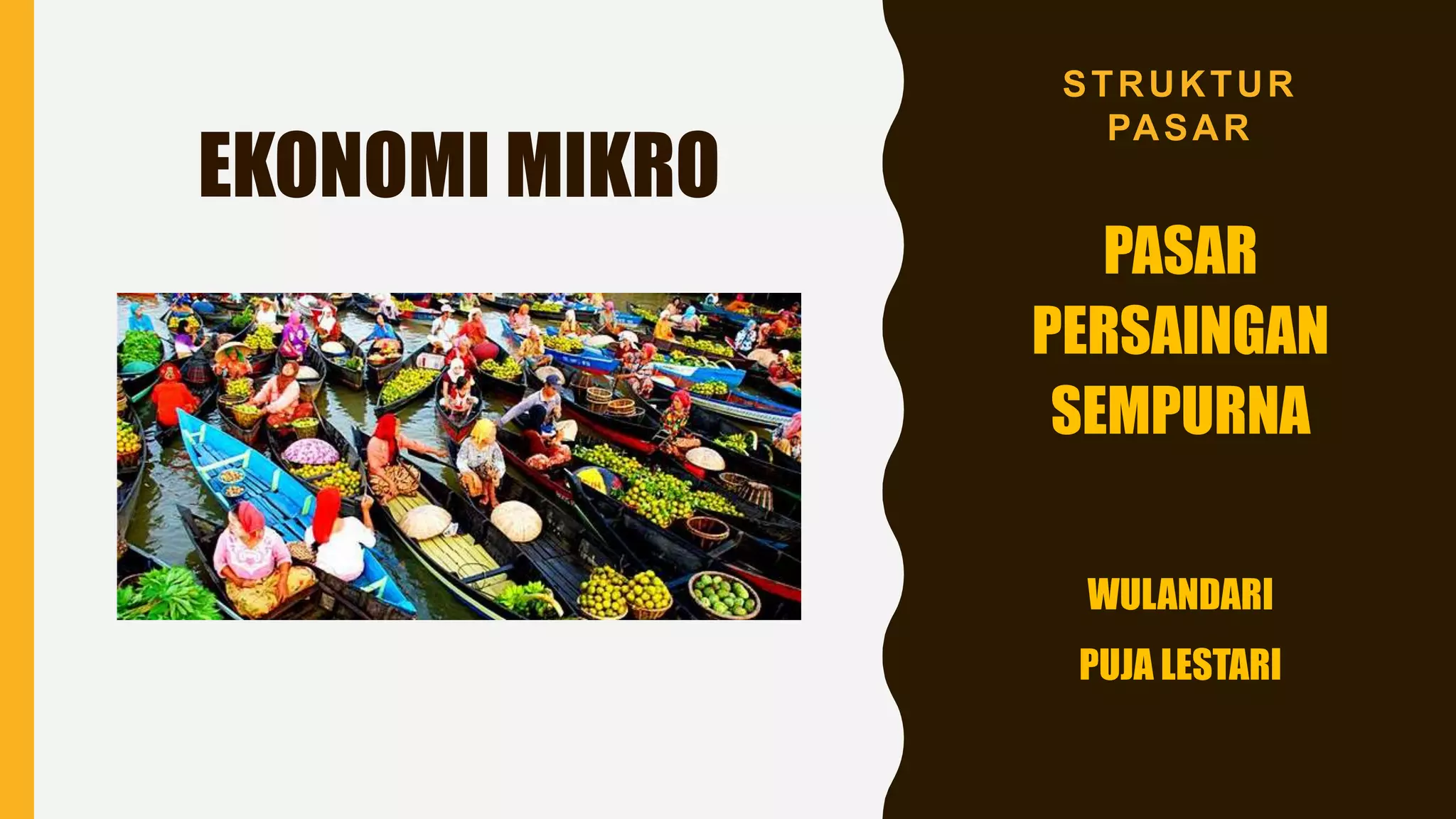 stuktur pasar persaingan sempurna- perhitungan tabel | PPT