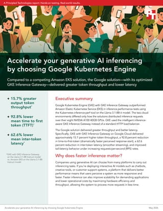 Accelerate your generative AI inferencing by choosing Google Kubernetes ...