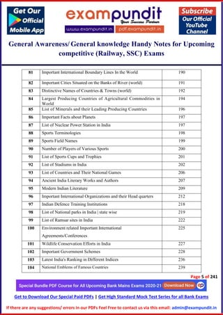 GK_GS One Liner For Competitive Exam.pdf