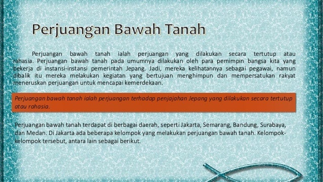 Pergerakan nasional pada masa pendudukan jepang