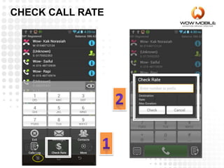 CHECK CALL RATE
 