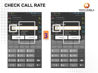 CHECK CALL RATE
 