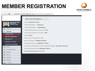 MEMBER REGISTRATION
 