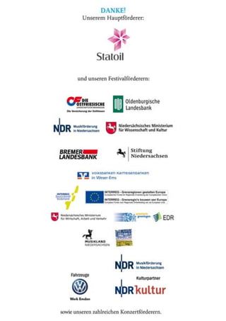 Gezeitenkonzerte | Programm 2013