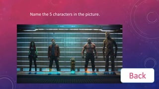 Name the 5 characters in the picture.
Back
 