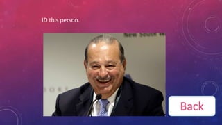 ID this person.
Back
 