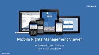 RMS Viewer - Microsoft rights protection for mobiles | PPT