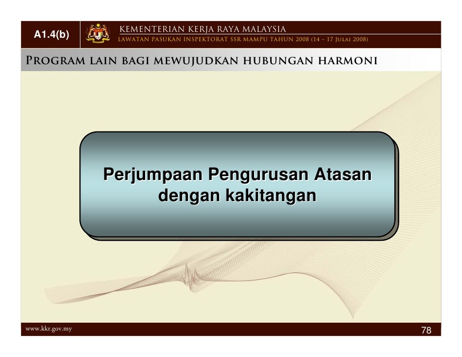 KKR Kriteria A1 - Pengurusan Organisasi