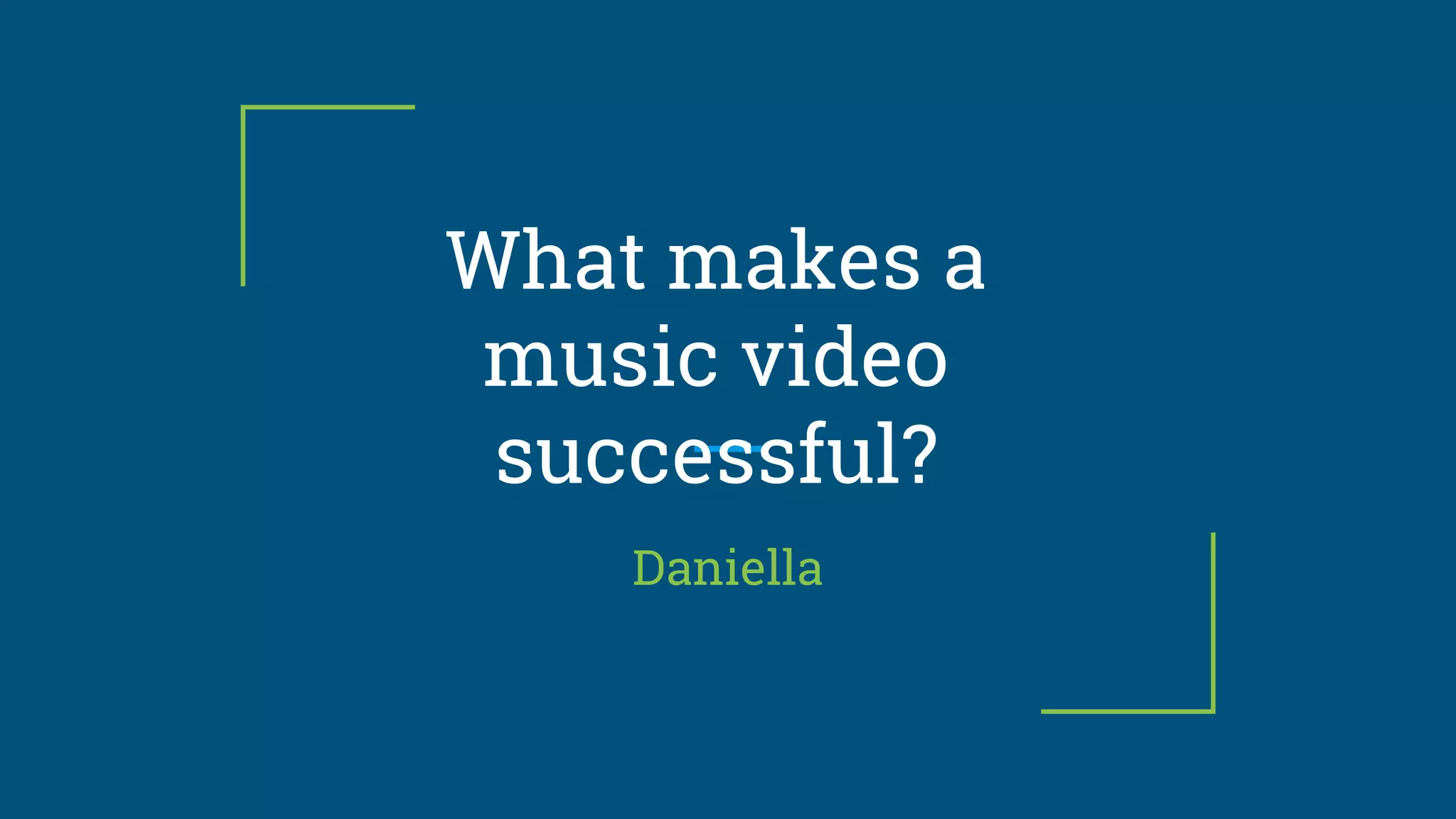What makes a music video successful? | PPTX | Video Production ...