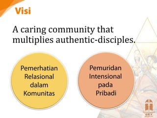 A caring community that
multiplies authentic-disciples.
 