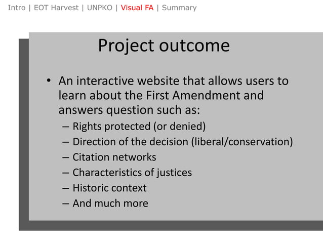 Gl15 Keynote Visual First Amendment portion | PPT