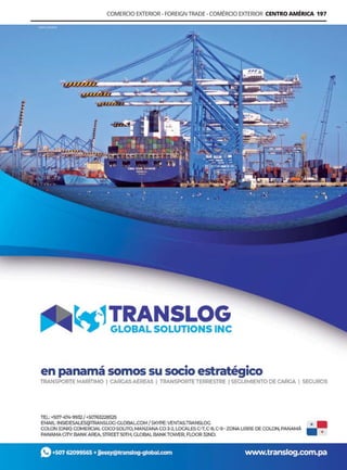 Guía Logística y de Comercio Exterior XVIII - 2021 - 2022 - www.guialogistica.info
COMERCIO EXTERIOR - FOREIGN TRADE - COMÉRCIO EXTERIOR CENTRO AMÉRICA 197
TRANSLOG GLOBAL SOLUTIONS INC
 