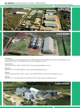 286 URUGUAY INDUSTRIA LOGÍSTICA - LOGISTICS - SETOR LOGÍSTICO
Guía Logística y de Comercio Exterior XVIII - 2021-2022 - www.guialogistica.info
MYRIN
 