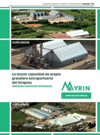 INDUSTRIA LOGÍSTICA - LOGISTICS - SETOR LOGÍSTICO URUGUAY 287
Guía Logística y de Comercio Exterior XVIII - 2021 - 2022 - www.guialogistica.info
 