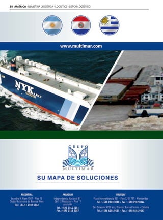 58 AMÉRICA INDUSTRIA LOGÍSTICA - LOGISTICS - SETOR LOGÍSTICO
Guía Logística y de Comercio Exterior 2021-2022 - www.guialogistica.info
MULTIMAR
 