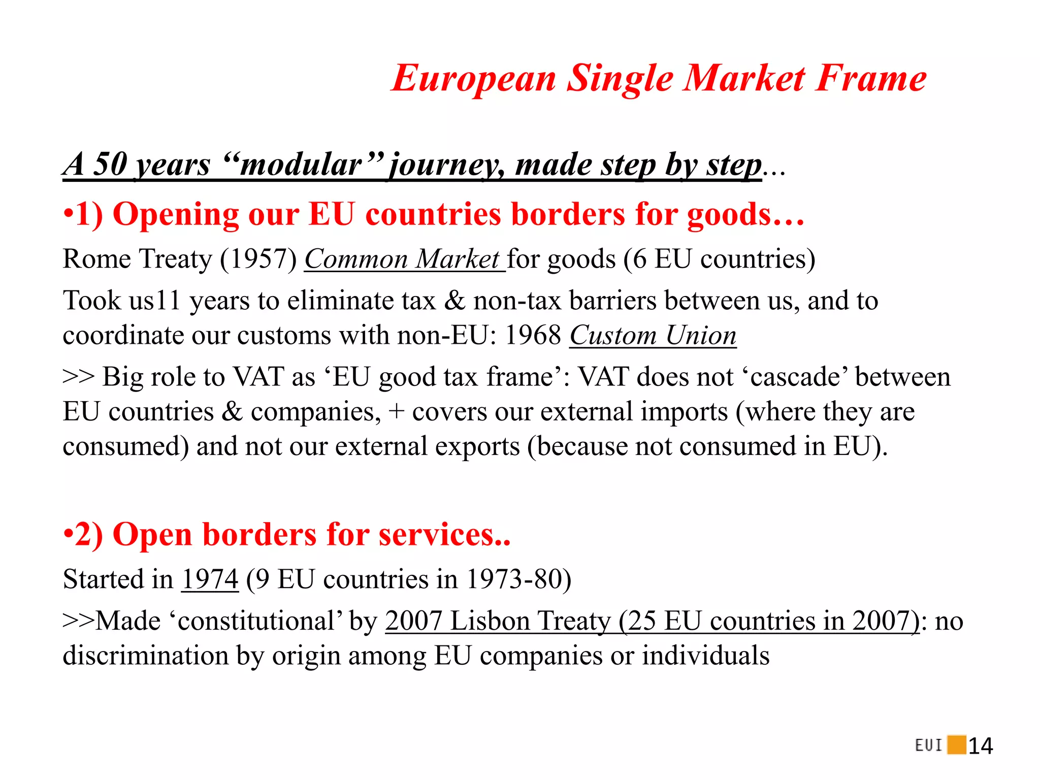 Florence School of Regulation & the European Regulation Frame | PPTX