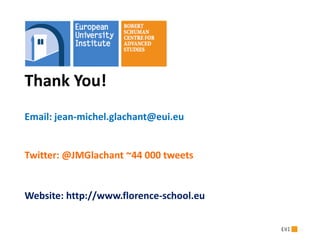 Florence School of Regulation & the European Regulation Frame | PPTX