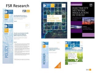 Florence School of Regulation & the European Regulation Frame | PPTX