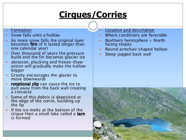 Glacial landforms AS Level Geography