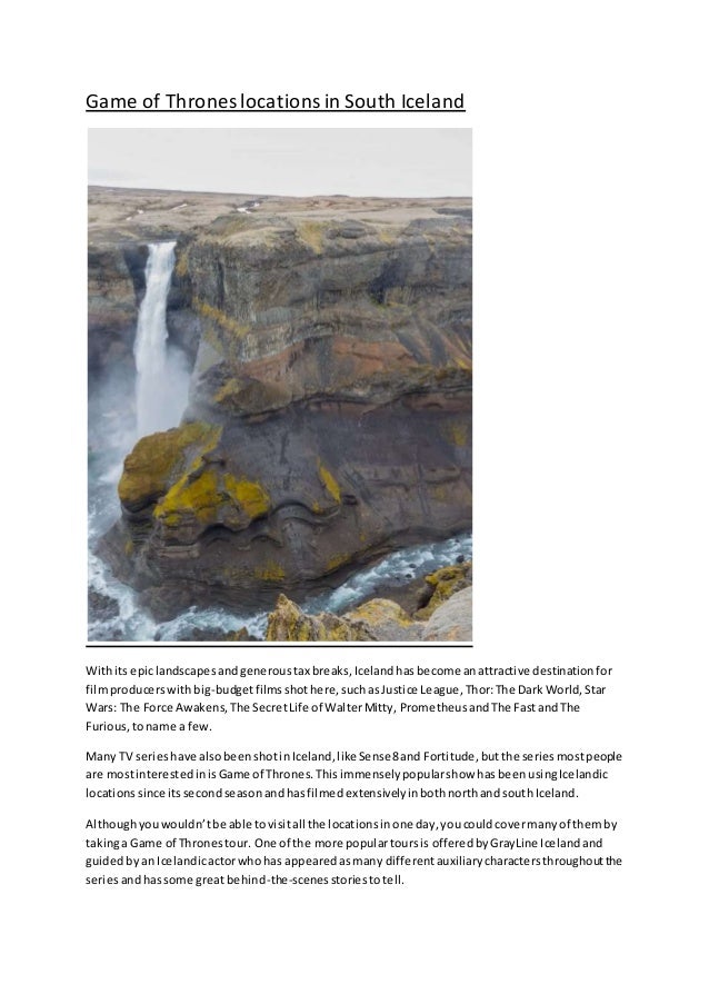 Game Of Thrones Locations In South Iceland