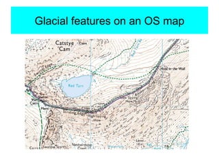 Glacial features on an OS map 