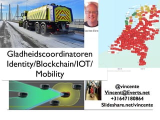Gladheidscoordinatoren
Identity/Blockchain/IOT/
Mobility
 