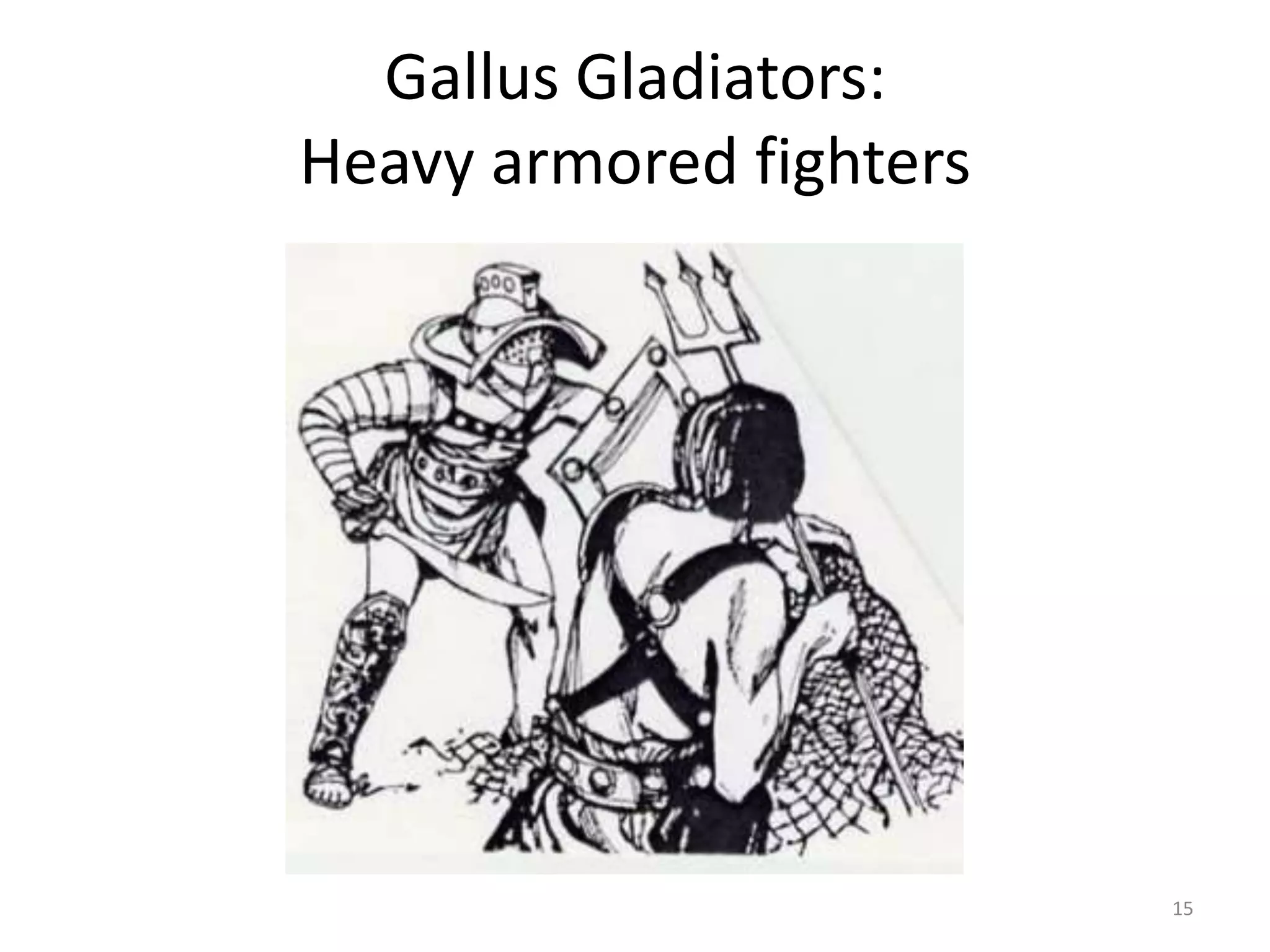 Gallus Gladiators:Heavy armored fighters  15