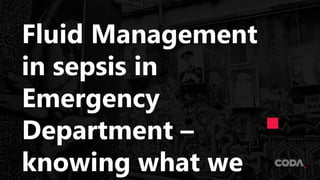 Early management of sepsis with Emergency Department Nurse Gladis Kabil