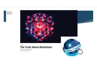 Blockchain - Introdução e Aplicações PROF. GLADSTONE ARANTES JR, D