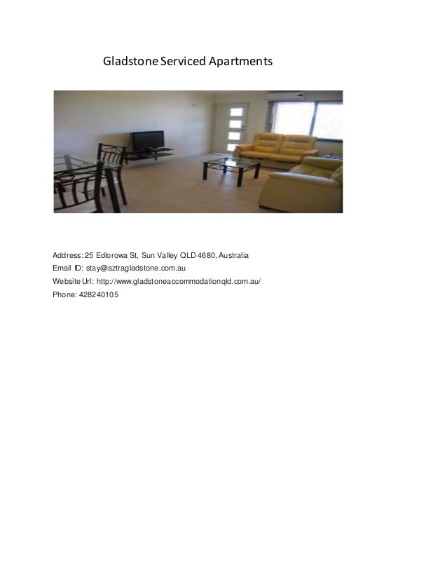 Gladstone serviced apartments