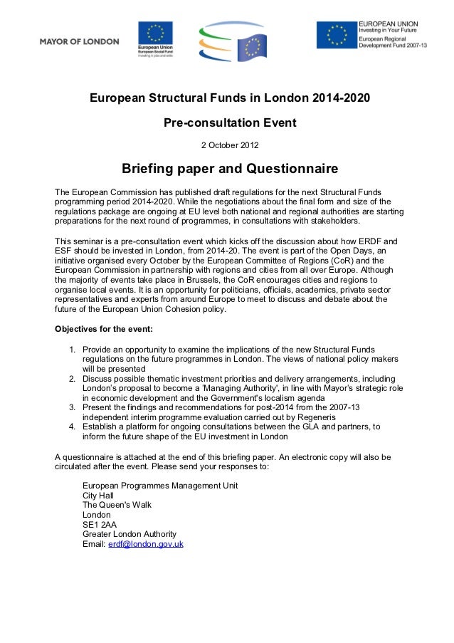 How to write a briefing paper