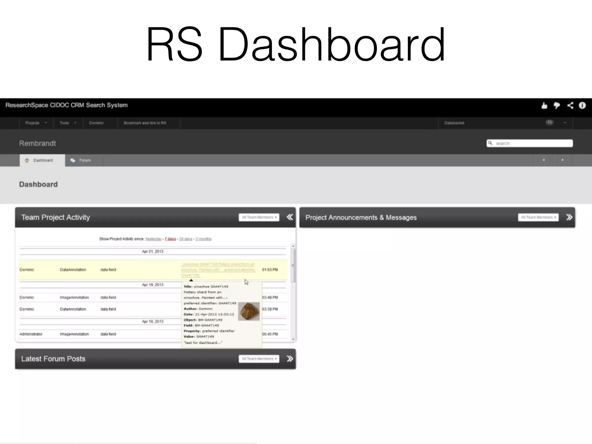 RS Dashboard
 