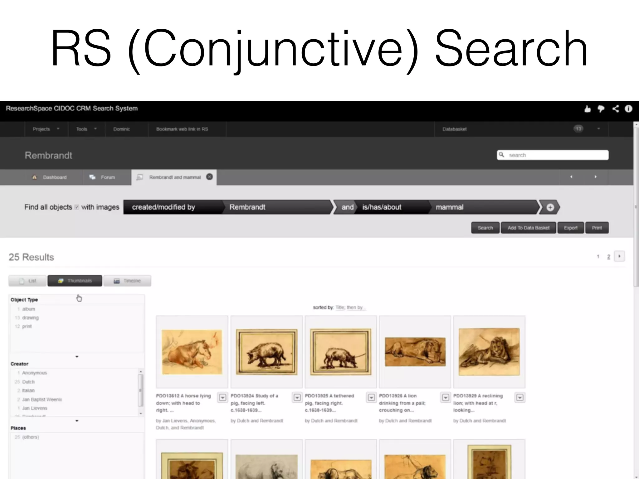 RS (Conjunctive) Search
 