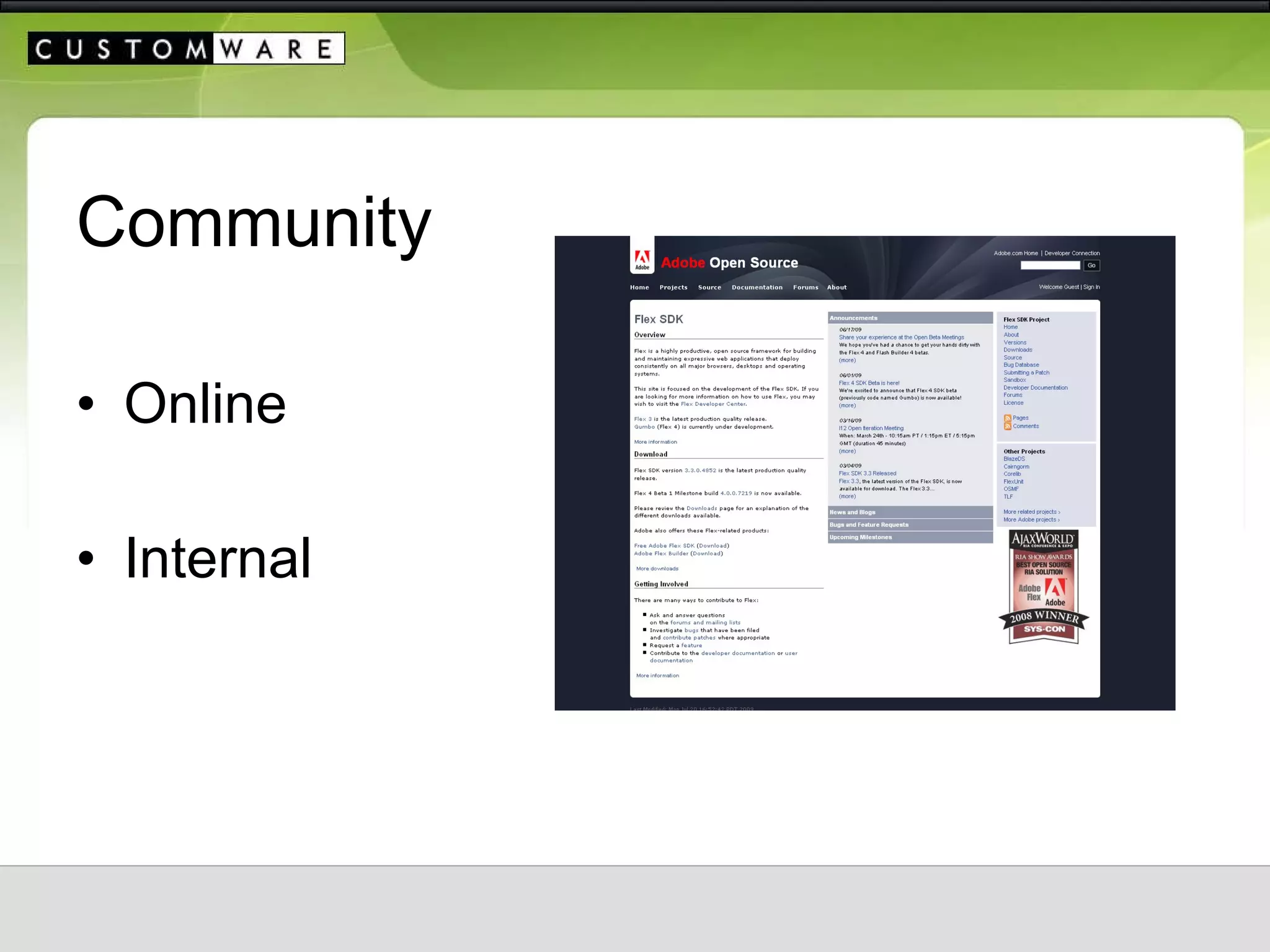 Community Online Internal 
